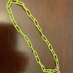 Enamel link necklace